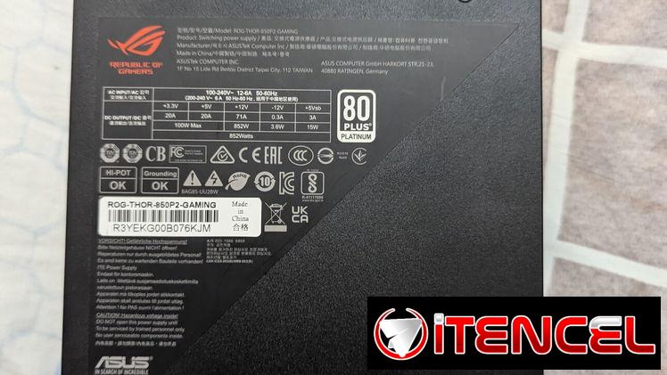 Fuente ROG THOR 850W
