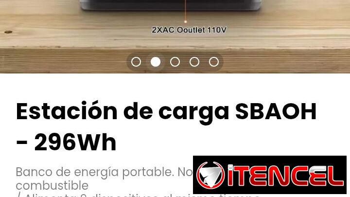 Estación de carga SBAOH – 296Wh. / Batería de Litio con BMS. Nueva en caja