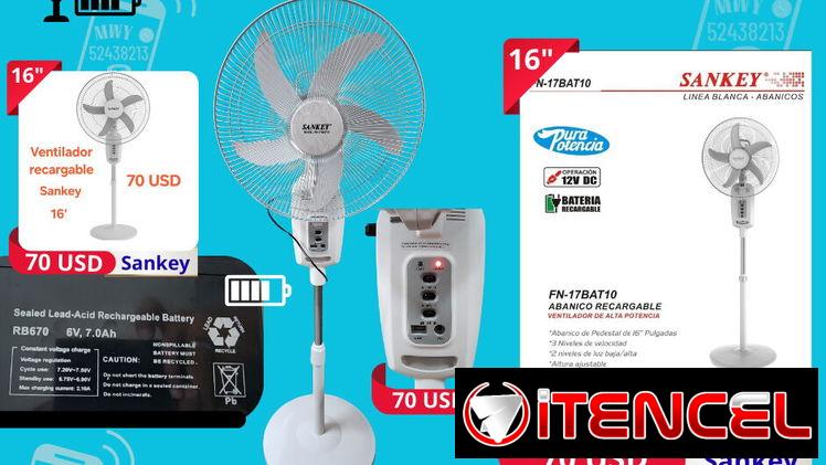 Ventilador recargable Sankey 16″