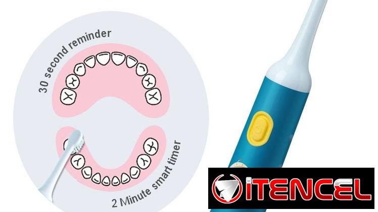 🍀Cepillo Dental Eléctrico Infantil Ultrasónico – Diseño Oso🍀