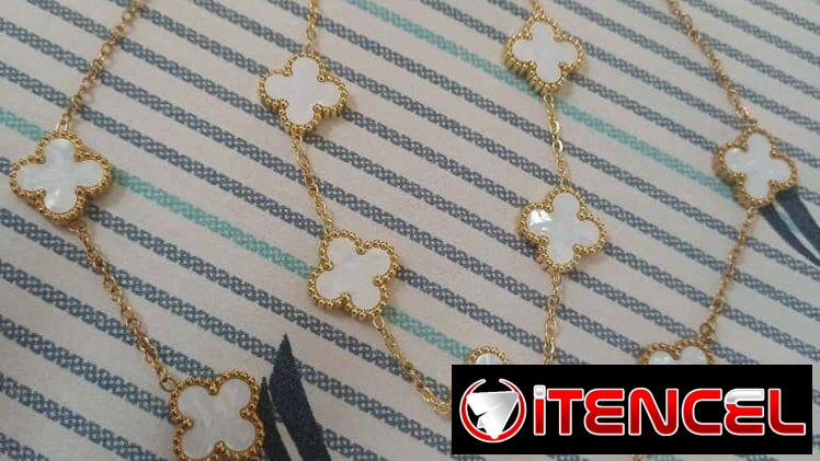 Juegos de acero inoxidable con enchape de oro 24k