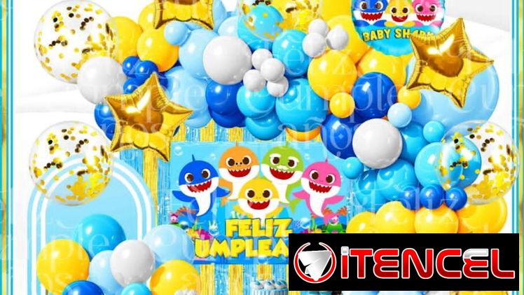Set tematico baby shark 100 piezas