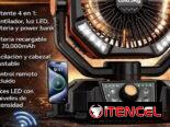 Ventiladores recargables coldsky de 20000mah, doble aspa y doble motor.