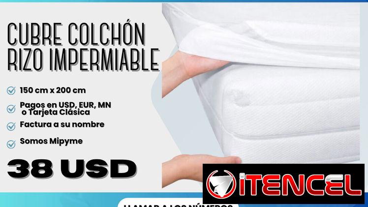 CUBRE COLCHÓN RIZO IMPERMEABLE 150 X 200