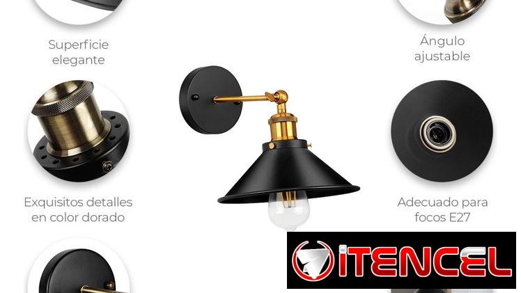 Kit o juego de 2 lámparas apliques de pared decorativas interior exterior vintage retro nuevas en caja 54321470 whatsaap
