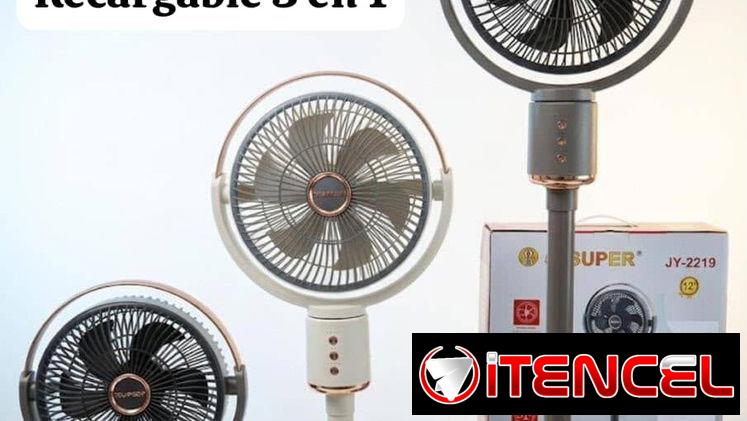 Ventilador recargable 65 usd