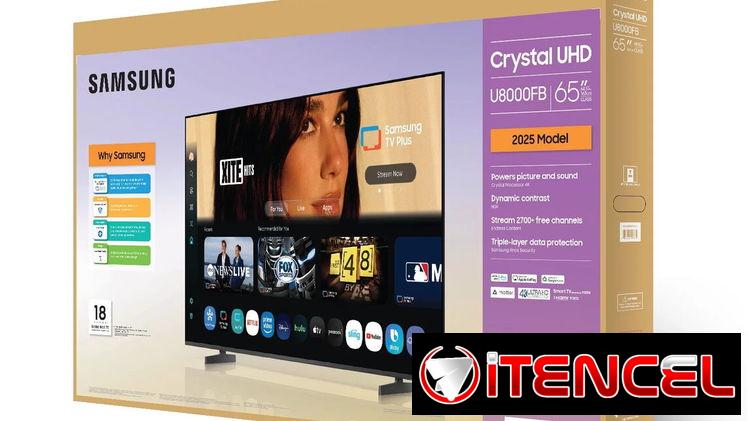 Samsung 65” Crystal UHD U8000F 4K Smart TV 2025