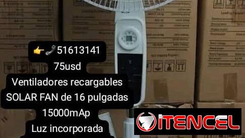 Ventilador recargable
