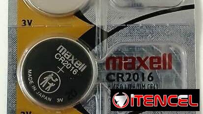 Baterías pilas CR2016 Marca MAXELL