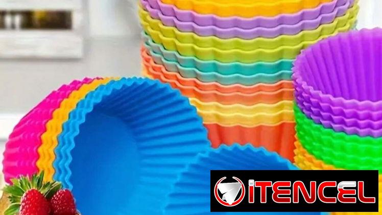 Moldes de silicona para cupcakes 10 por SOLO 1800 CUP.