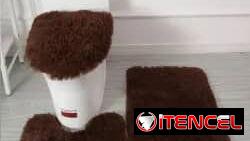 Juego de 3 alfombras para baño 16 usd