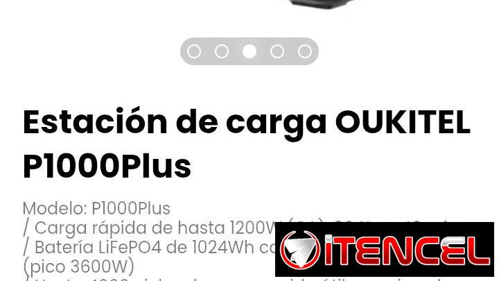 Estación de carga OUKITEL P1000Plus Modelo: P1000Plus