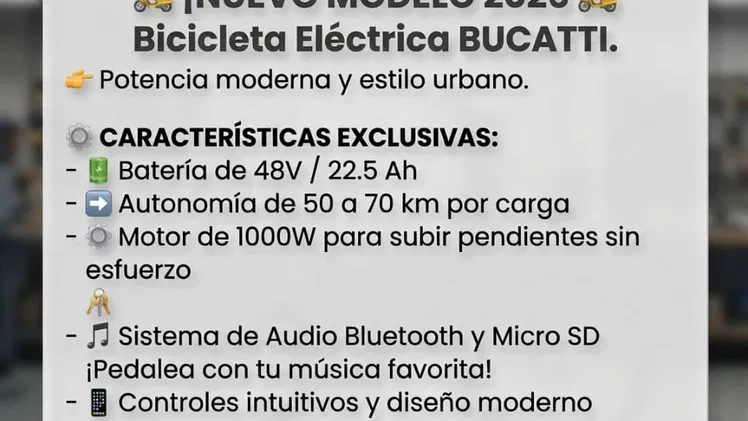 *BICICLETA BUCATTI NEW POWER 2026*