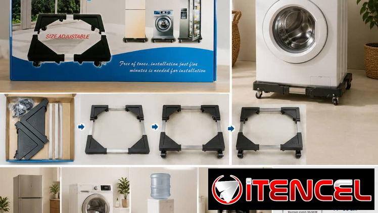 Base ajustable con ruedas para electrodomésticos