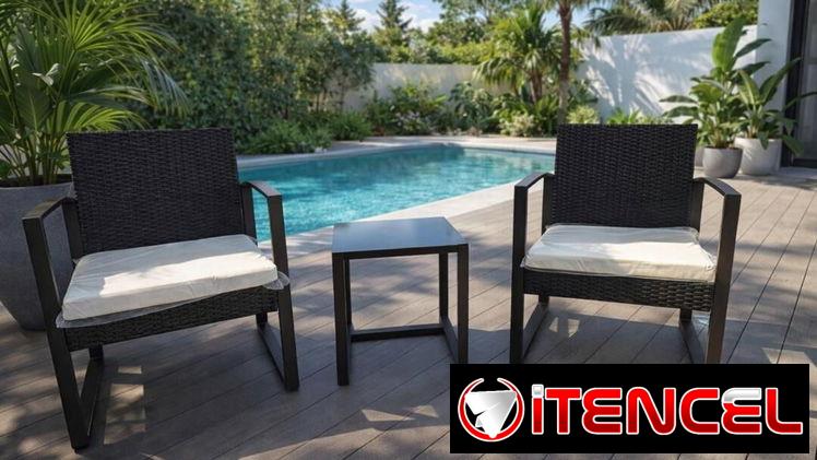 Juego de asientos y mesa para exteriores 🌟