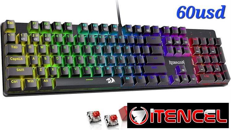 💥Teclado Mecánico Redragon.Con mensajería🏍 libre de costo para Playa, Vedado, Marianao, Cerro, Ctro Habana y Habana.V