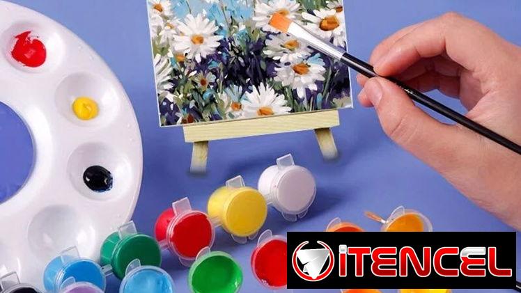 Set de pinturas acrílicas ideal para manualidades pequeñas