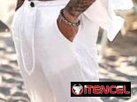 Pantalon blanco de vestir , Pantalon blanco de lino