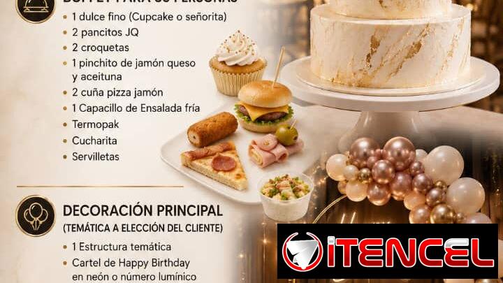 Paquetes de Decoraciones,buffet,cake para fiestas de cumpleaños  y eventos