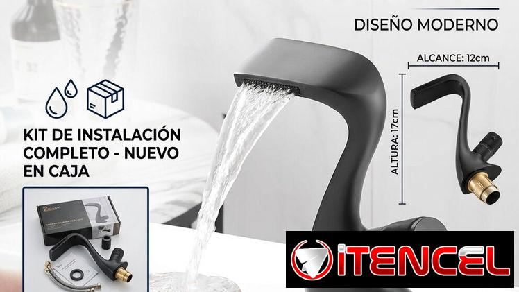RENUEVA TU BAÑO CON ESTILO GRIFO CASCADA NEGRO MATE
