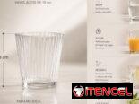Set de vasos de cristal (3)