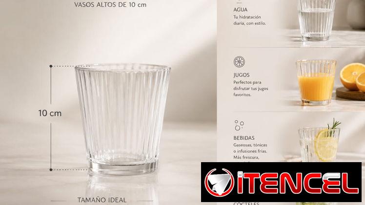 Set de vasos de cristal (3)