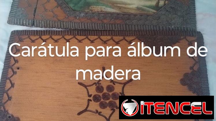 Vendo carátula para álbum de madera