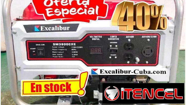 40% DE DESCUENTO EN EL GENERADOR EXCALIBUR SM3800CX, ARRANQUE ELÉCTRICO Y REMOTO (DISPONIBLE INMEDIATAMENTE)