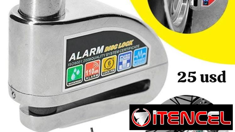 Candados con alarmas para disco de motos