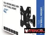 Soporte De Pared Unno Tekno Para TV 23–42” Brazo Articulado Full Motion VESA 200×200 Extensible 66lb