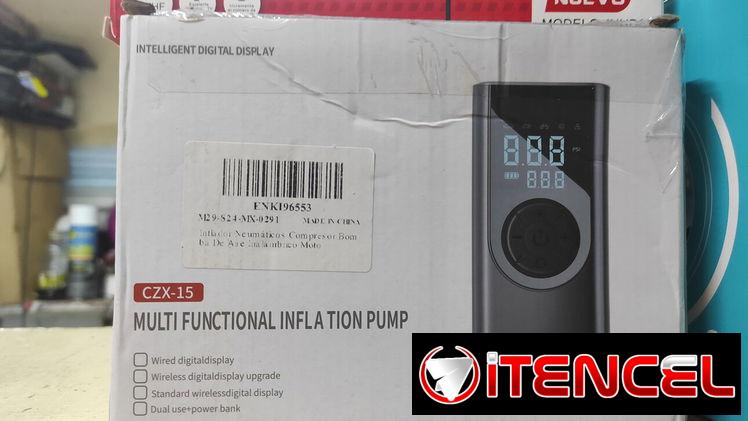 Compresor de autos con bateria portátil celular. 38 USD. 53895402