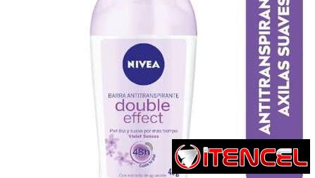 ¡OFERTA! Desodorante NIVEA 48h Doble Efecto más duradero con esencias suave de Violetas. 43g,  Hecho en Alemania