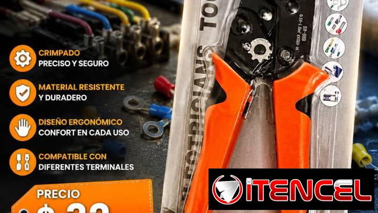 🔧⚡ PINZA CRIMPADORA PROFESIONAL – PRECISIÓN Y POTENCIA EN TUS MANOS ⚡🔧 Haz conexiones eléctricas seguras, rápidas y du