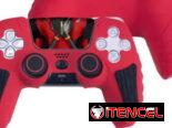 Funda de silicona para mando Dualsense PS5 + funda de joysticks + cubierta protectora del táctil