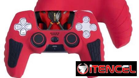 Funda de silicona para mando Dualsense PS5 + funda de joysticks + cubierta protectora del táctil