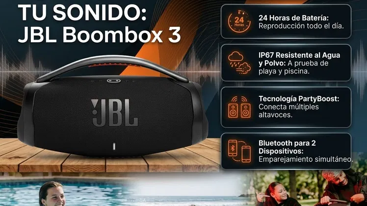 * Bocina  JBL Boombox 3