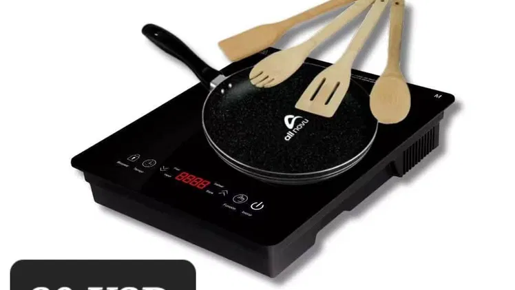 Cocina de inducción+Sartén + kit de utensilios