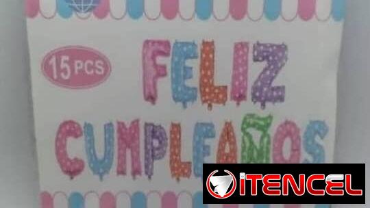 Cartel inflable Feliz Día, Feliz cumpleaños, bienvenido, bienvenida