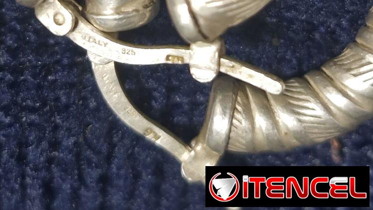 Argollas de plata ITALY 925 (4 gramos c/u)