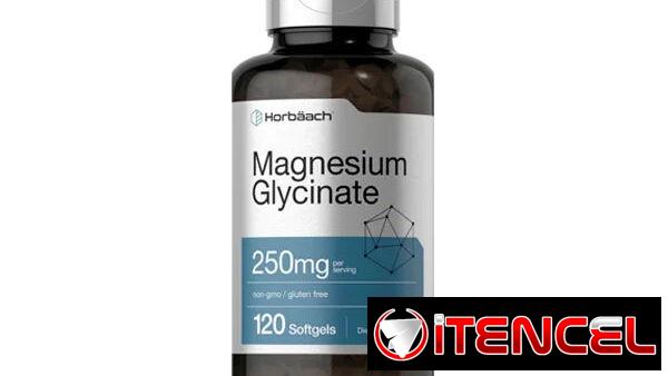 Glicinato de magnesio 120tab, cuenta con 250 mg por porción