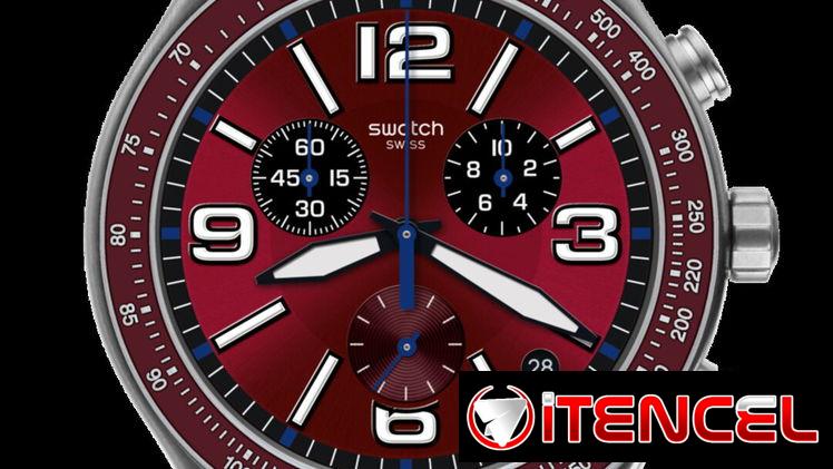 Swatch new en caja manilla de goma