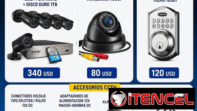 🔐📹 LISTA DE SISTEMAS DE SEGURIDAD Y ACCESORIOS  📹🔐