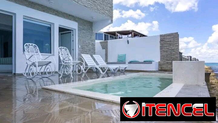 Cod. Z | VILLA FRENTE AL MAR. HABITACIONES CLIMATIZADAS .BAÑOS PRIVADOS Y  PISCINA 🏡🌊