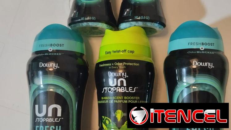 Ambientador de ropa Downy.