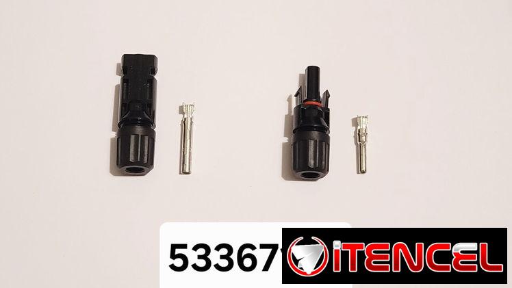 MC4 Estándar Macho y Hembra para paneles solares fotovoltáicos 3 USD
