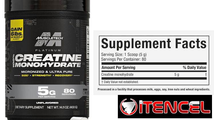 Creatina monohidratada platinum muscletech