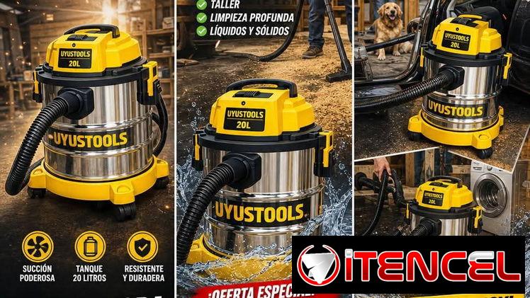 Aspiradora 20 litros sirve para seco y mojado