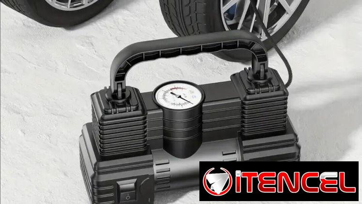 Inflador de Neumáticos Portátil 12V 250PSI y Compresor de Aire, Bomba Digital Automática para Coches, Bicicletas, Bicicl