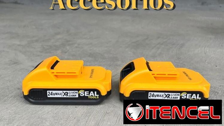 Taladro -Atornillador Inalambrico Marca:SealTools  2Bateriaz 24v 2.6AH Velocidades :18+1// movil 5 9757936