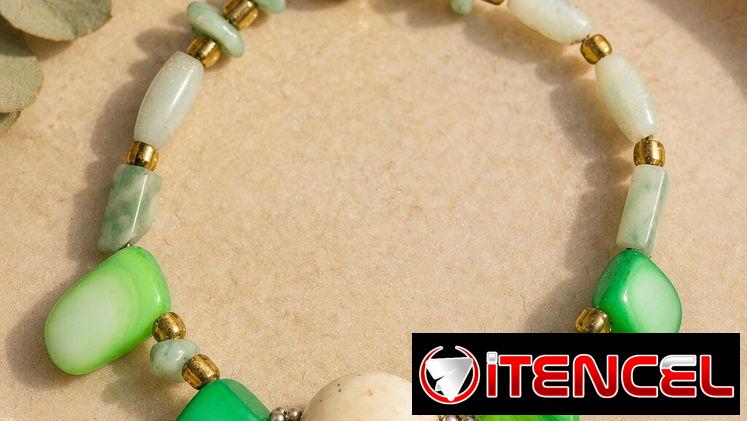 pulsera de piedras artesanales, pulsera artesanal, pulsera de mujer